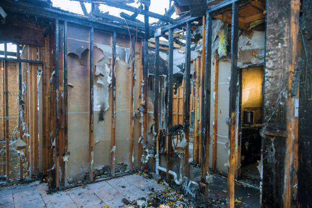 Professional Fire Damage Restoration technician working in Northfield, KY